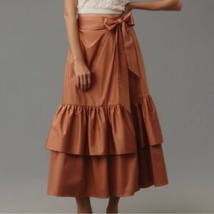 Anthropologie Hutch Wrap Midi Dress